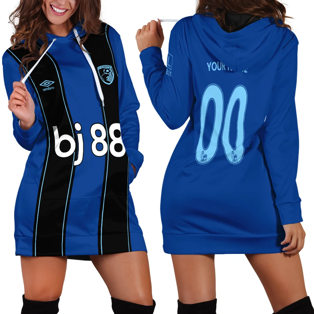 West End Blues Hoodie Dress True Fan Hoodie Dress HVN1340BO