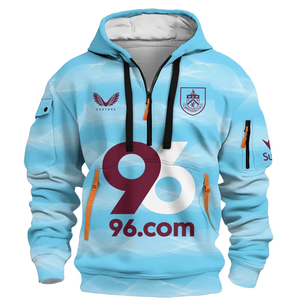 Claret Army Hoodie Half Zip Streetwear Fan Hoodie HVN1340BU - Image 2