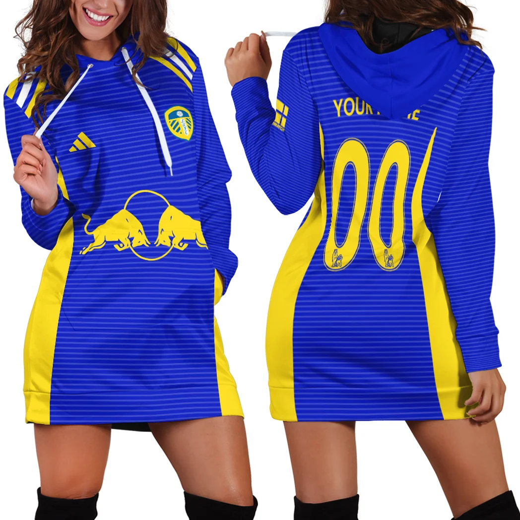 Northern White Squad Hoodie Dress Sport Lifestyle Hoodie Dress HVN1340LU