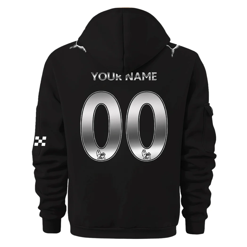 City Blue Fans Hoodie Half Zip Game Ready Half-Zip Hoodie HVN1340MC - Image 3