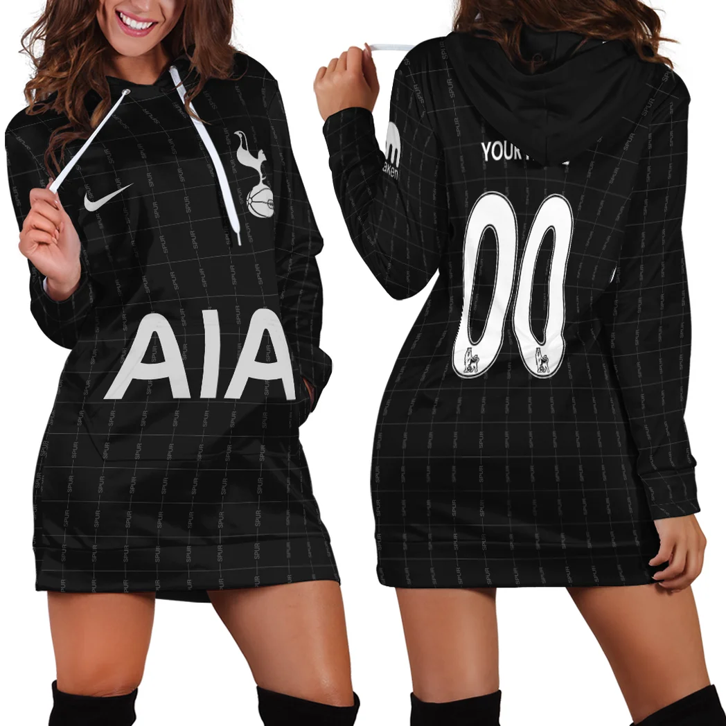 White Lily Squad Hoodie Dress Everyday Women's Hoodie Dress HVN1340TH