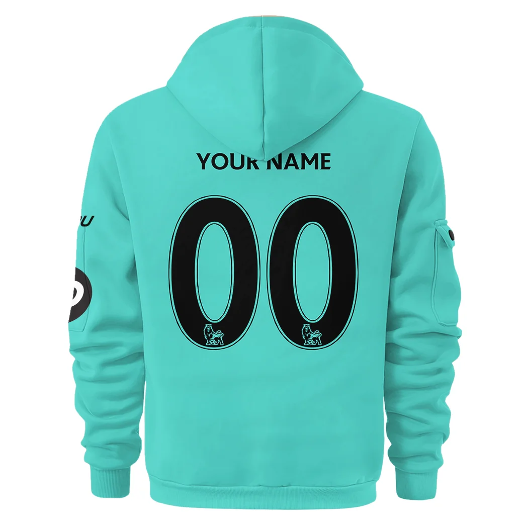 Midlands Wolf Spirit Hoodie Half Zip Bold Fan Hoodie HVN1340WW - Image 3