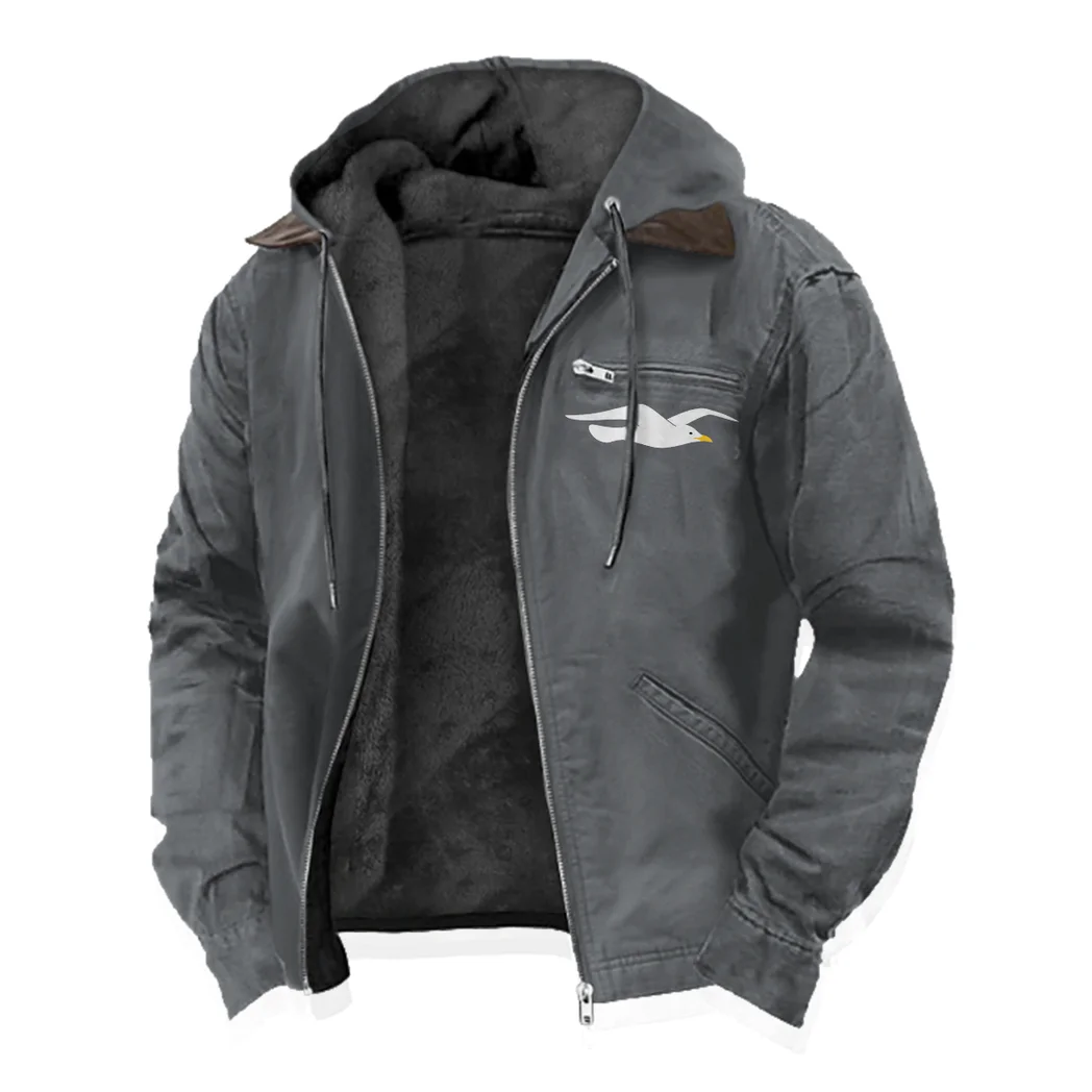 Off-Road Ride Flannel Hoodie, Rugged Car Fan Hoodie HVN1357BH - Gray - Image 2