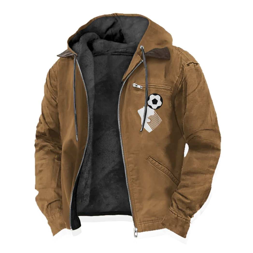 Racing Car Flannel Hoodie, Bold Driver's Flannel HVN1357BO - Camel - Image 2