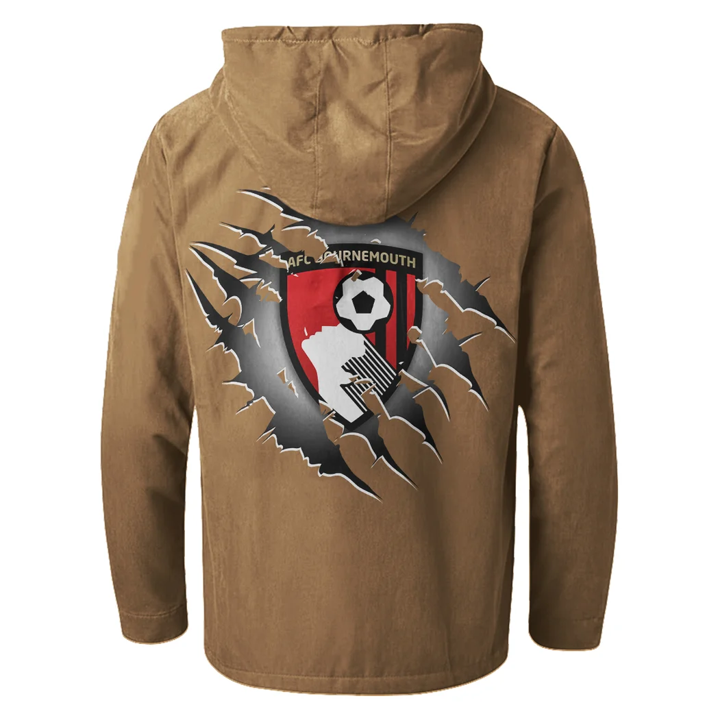 Racing Car Flannel Hoodie, Bold Driver's Flannel HVN1357BO - Camel - Image 3