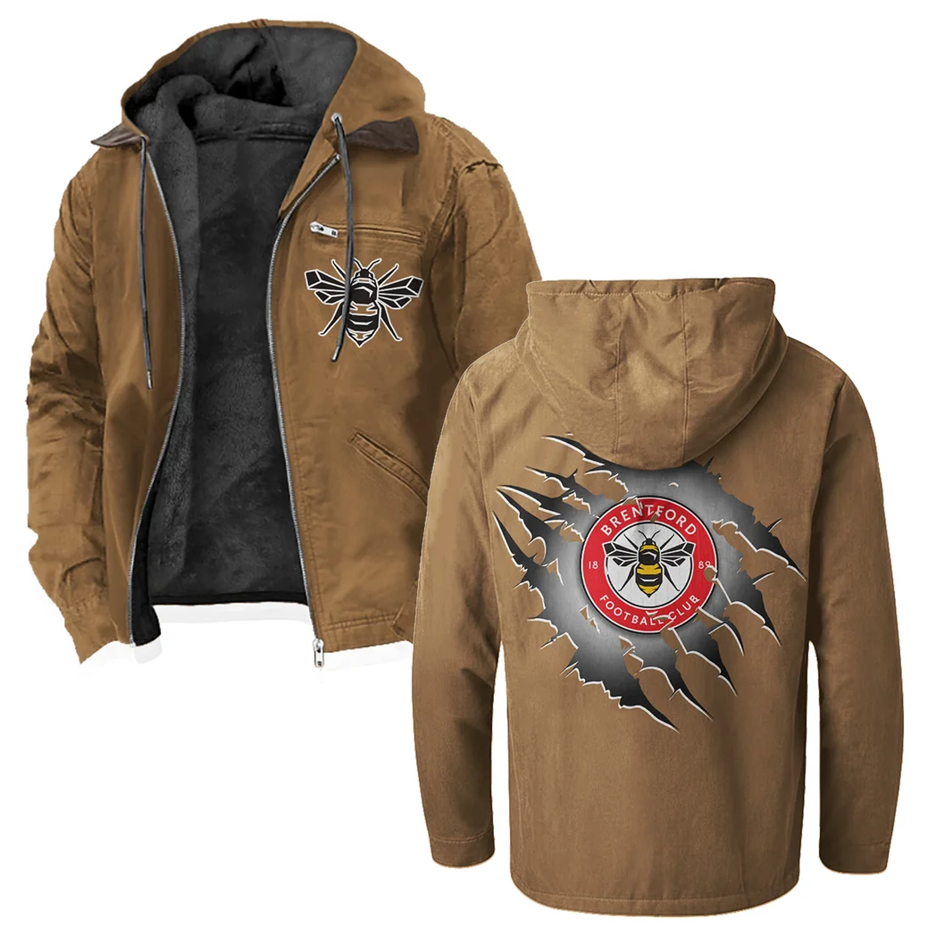 Motorsport Vehicle Flannel Hoodie, Road-Ready Flannel Hoodie HVN1357BR - Camel