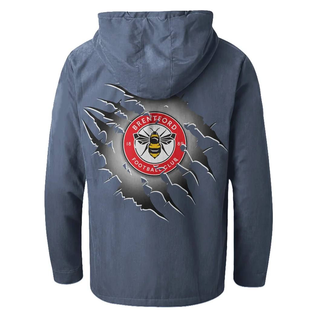 Motorsport Vehicle Flannel Hoodie, Road-Ready Flannel Hoodie HVN1357BR - Navy Blue - Image 3