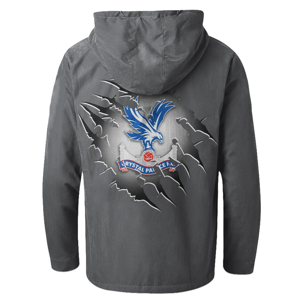 Prestige Coupe Flannel Hoodie, Streetwear Flannel for Drivers HVN1357CP - Gray - Image 3