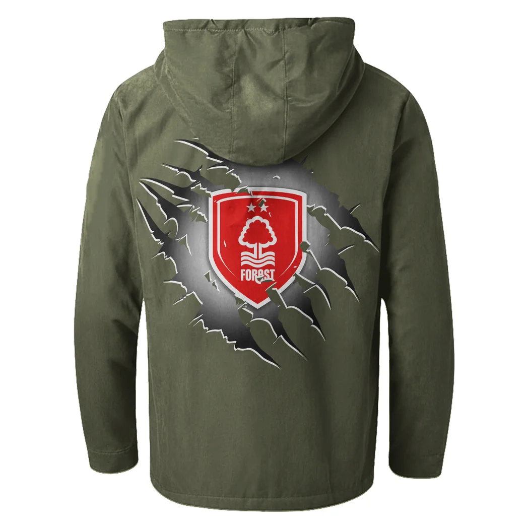 Racing Classic Flannel Hoodie, Motor-Inspired Flannel HVN1357NF - Green - Image 3