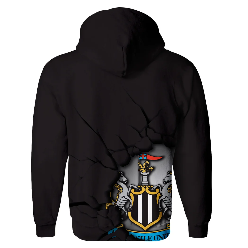 English Striped Side Zipper Hoodie Everyday Fan Hoodie HVN1360NU - Image 3