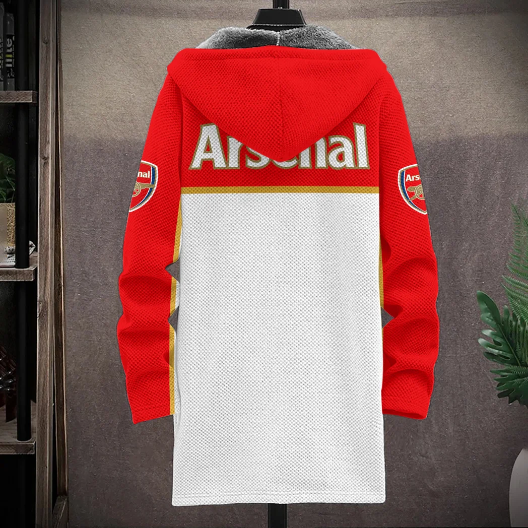 English Red Side Fleece Windbreaker Jacket, Cozy Sports Fan Gear HVN1387AR - Image 3