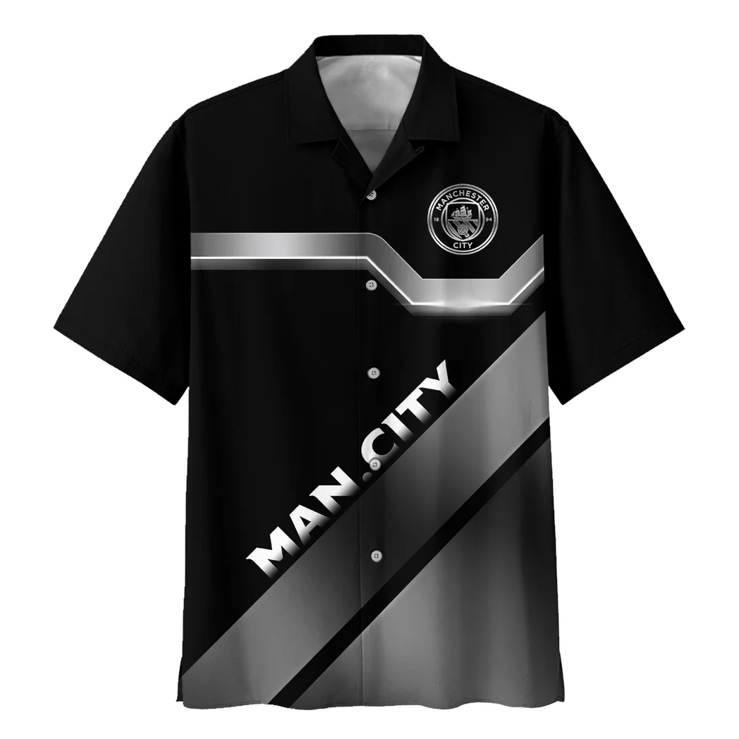 Classic Blues Hawaiian Shirt, Bold Supporter Button Shirt HVN1388MC - Image 3