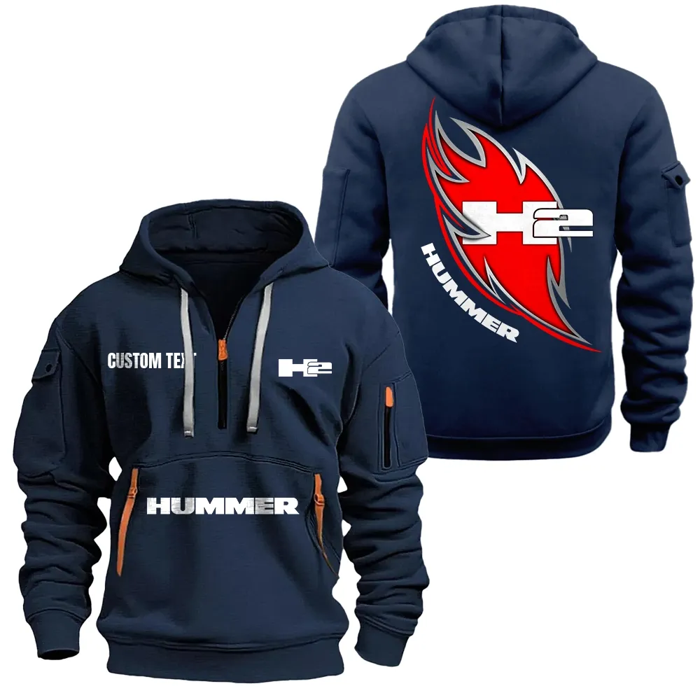 Adventure-Ready Hoodie Half Zipper, Active Spirit Hoodie CAR170 - Navy - Image 2