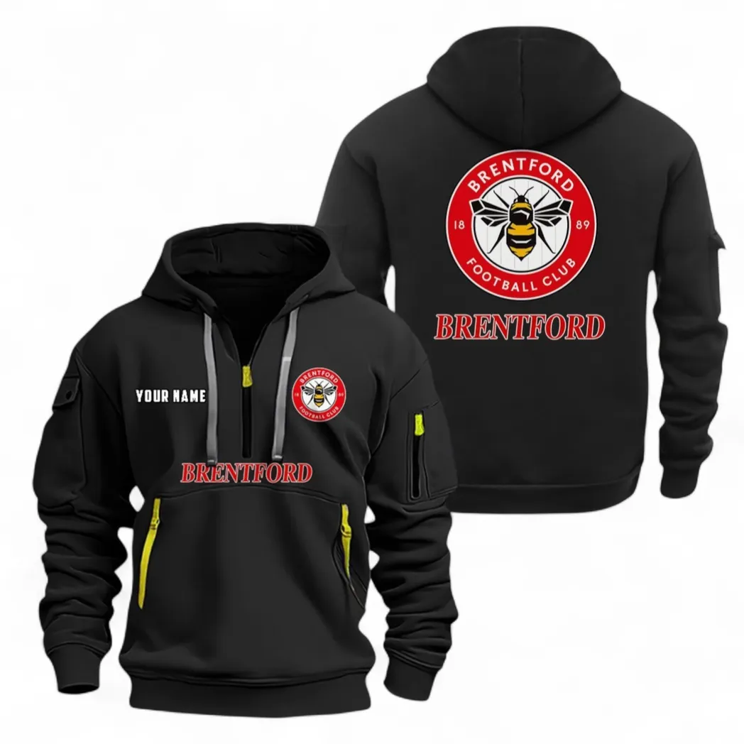 Bee Army Hoodie Half Zipper, Game Ready Half-Zip Hoodie EPL104 - Black