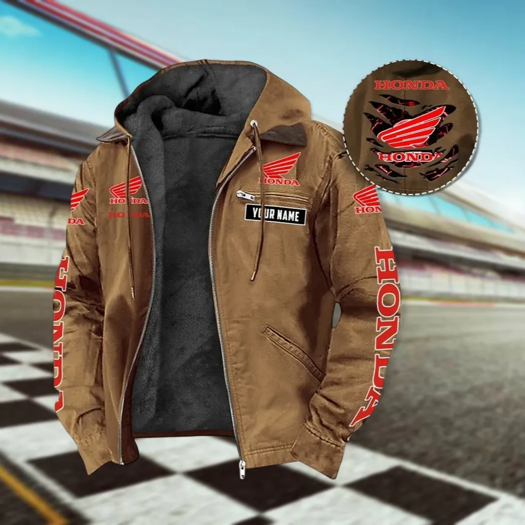 Touring Motorcycle Hooded And Flannel Hoodie, Exclusive Logo Hoodie For Motor Lovers CAR391 - Camel