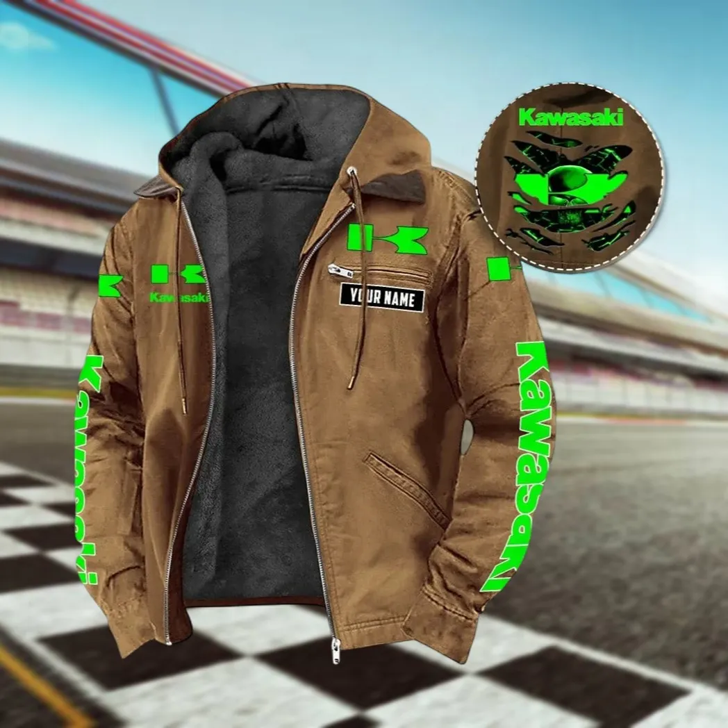 Sport Bike Hooded And Flannel Hoodie, Rugged Casual Fit Hoodie For Car Lovers CAR391 - Camel