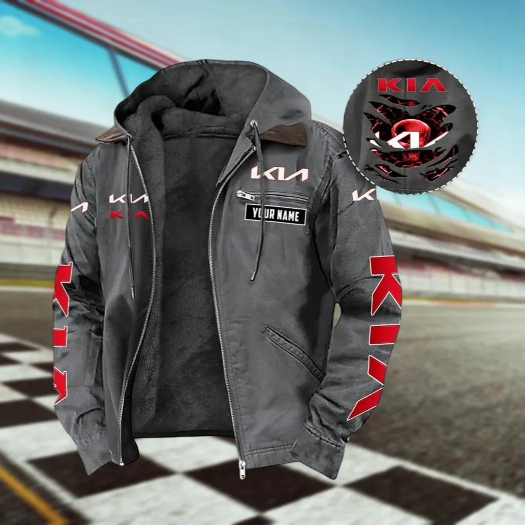 Urban Hatchback Hooded And Flannel Hoodie, Sporty Everyday Wear Hoodie For Car Lovers CAR391 - Gray