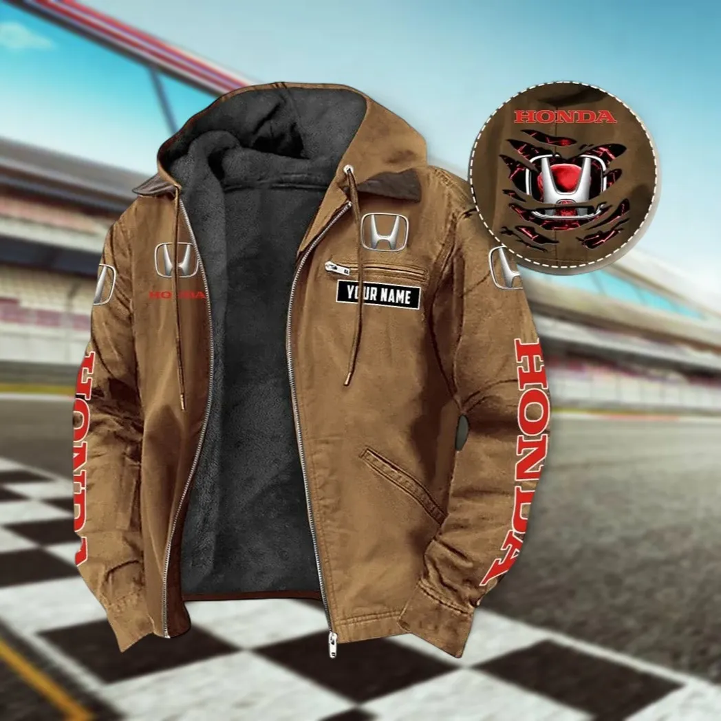 Mid-Size Vehicle Hooded And Flannel Hoodie, Adventure-Ready Streetwear For Car Lovers CAR391 - Camel