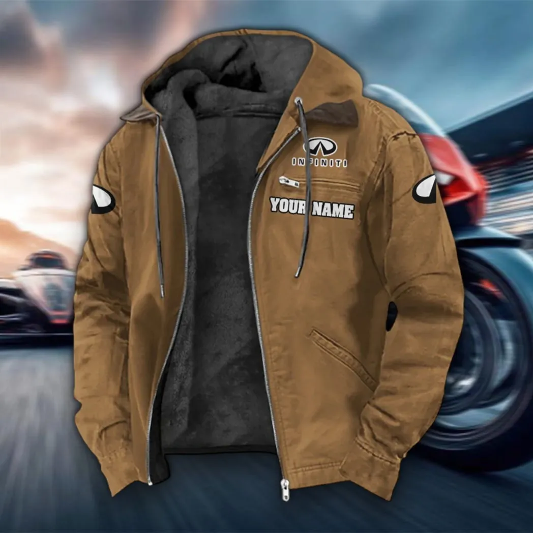 Upscale Automobile Flannel Hoodie, Classic Garage Hoodie HVN1327IN - Camel