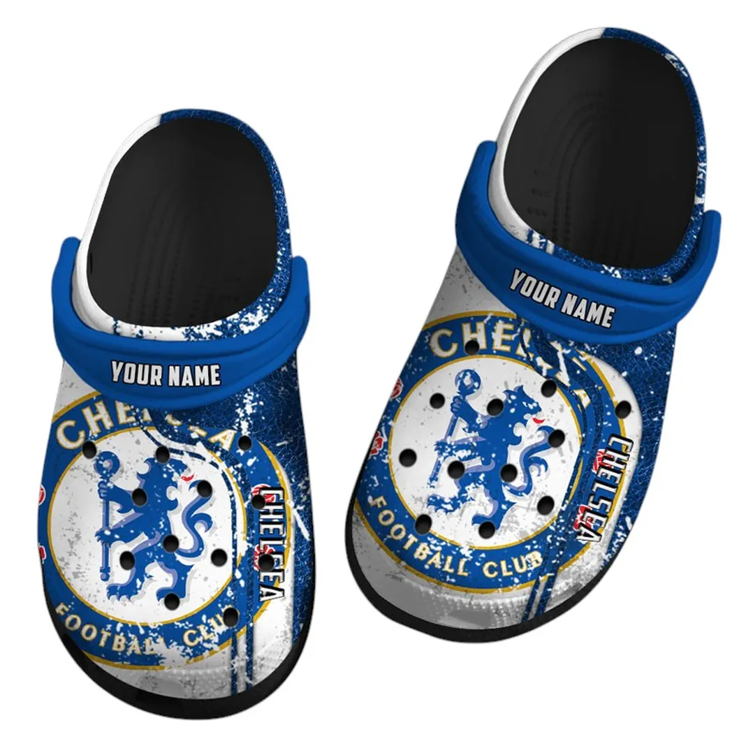 London Blue Army Clogs Full Print, Stadium Vibe Footwear EPL75052125237 - Black - Image 2