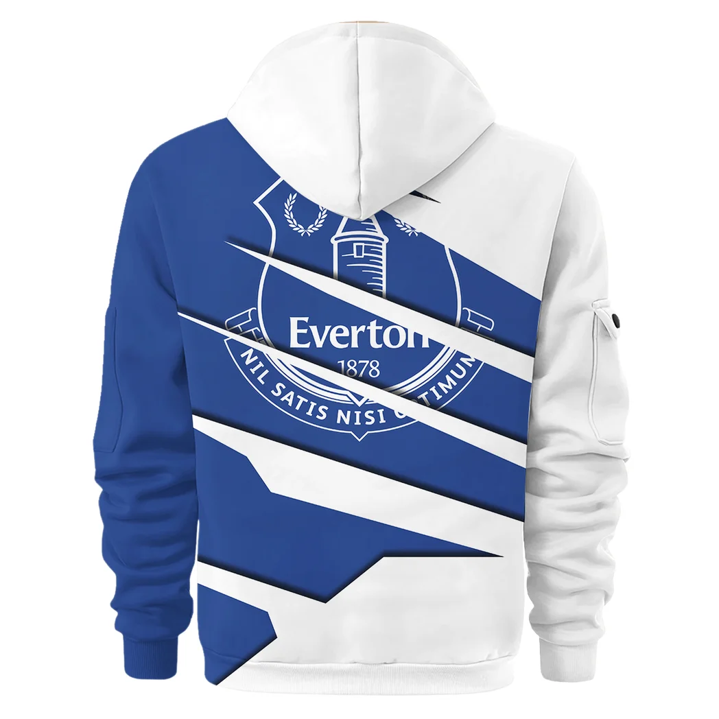 City Blue Army Hoodie Half Zip 3D, Bold Energy Hoodie HVN1316EV - Image 3