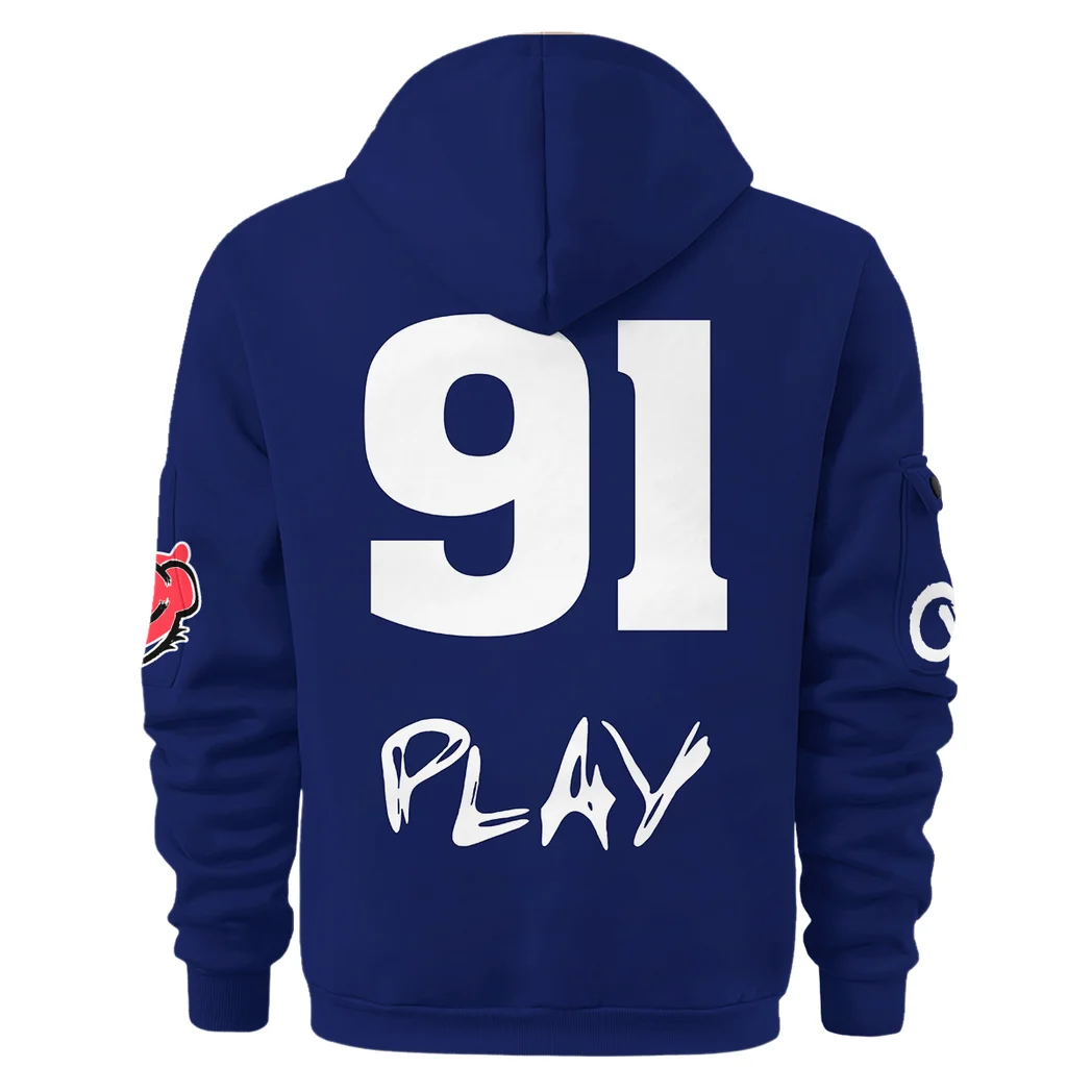 Claret Shirt Pride Hoodie Half Zip 3D, Streetwear Fan Hoodie HVN1302 - Image 3