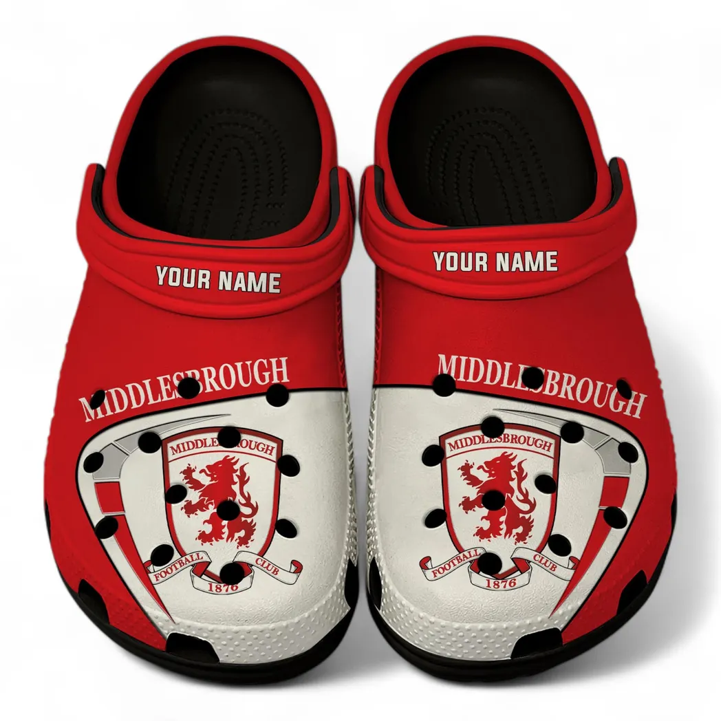 Northern Red Squad Clogs Full Print, Game Day Comfort EPL1904232520 - Black - Image 2