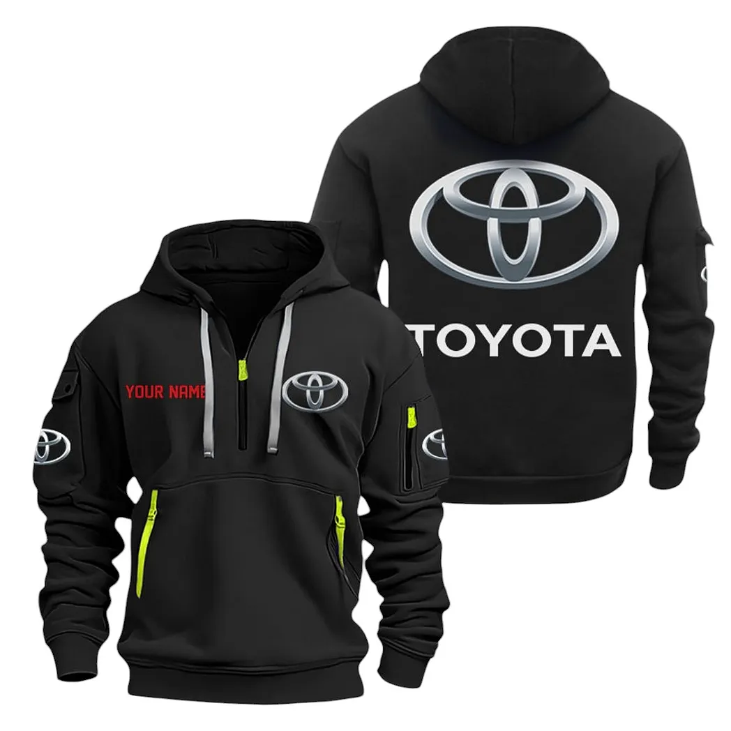 Commuter Car Hoodie Half Zipper, Everyday Fan Hoodie CAR200 - Black - Image 2