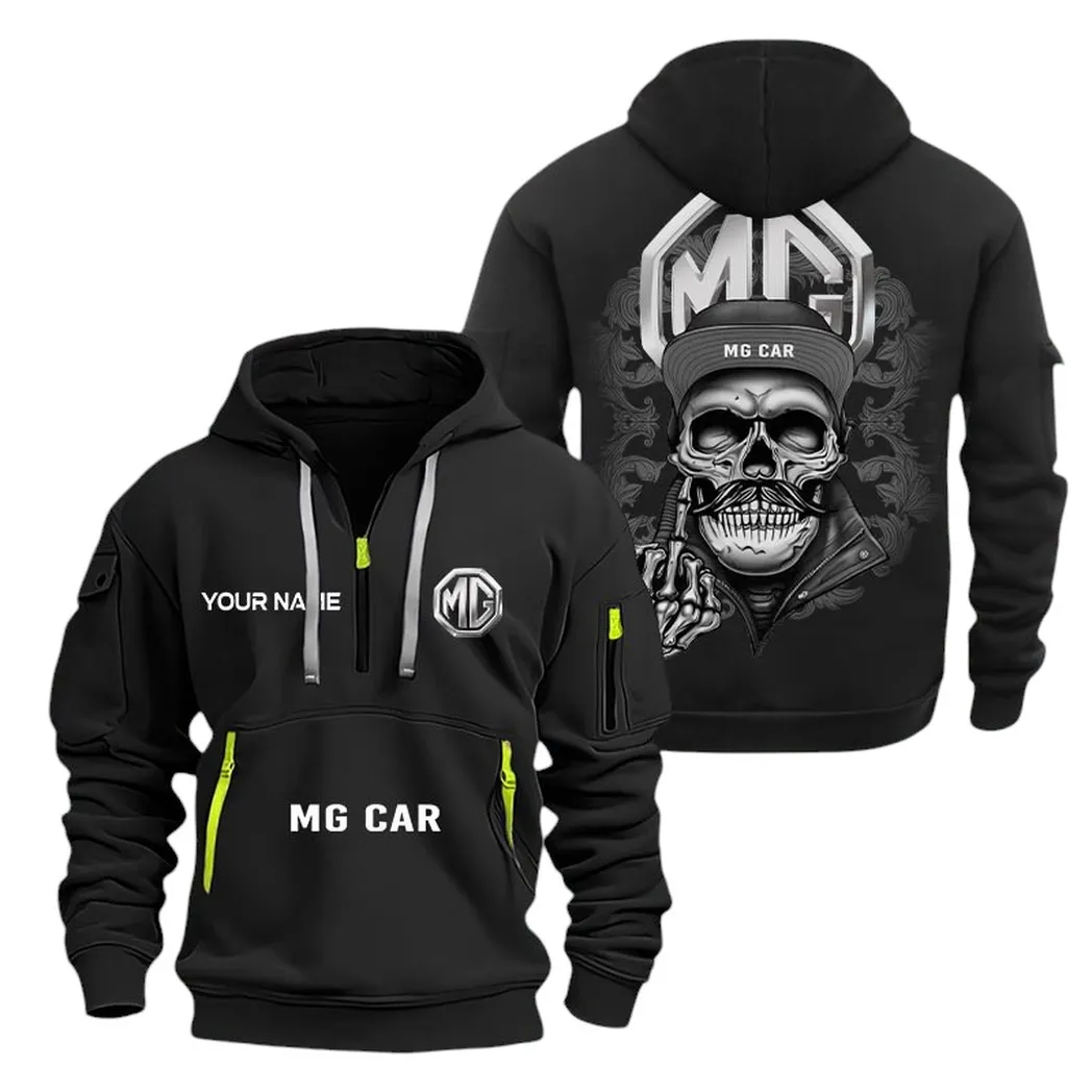 Compact Car Hoodie Half Zipper, Game Ready Half-Zip Hoodie CAR166 - Black - Image 2
