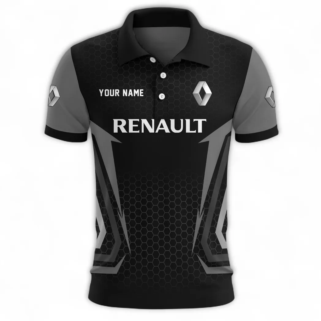 Compact Hatchback Polo Shirt, Adventure-Ready Street Button Shirt CAR526 - Gray - Image 2