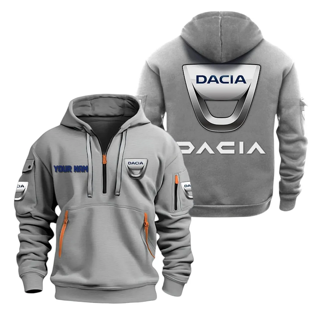 Digipower Machines Hoodie Half Zipper, Bold Energy Hoodie CAR200 - Gray - Image 2