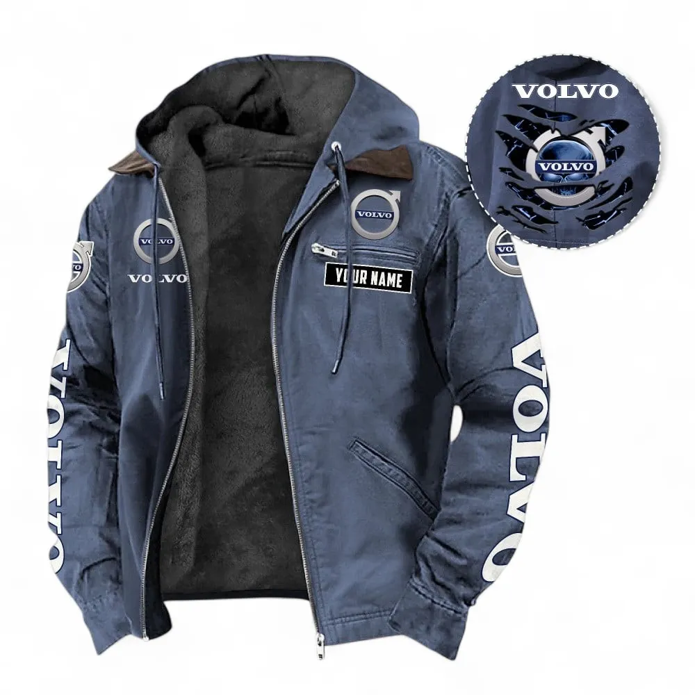 Durable Auto Brand Hooded And Flannel Hoodie, Classic Comfortable Hoodie For Car Lovers CAR391 - Navy Blue - Image 2