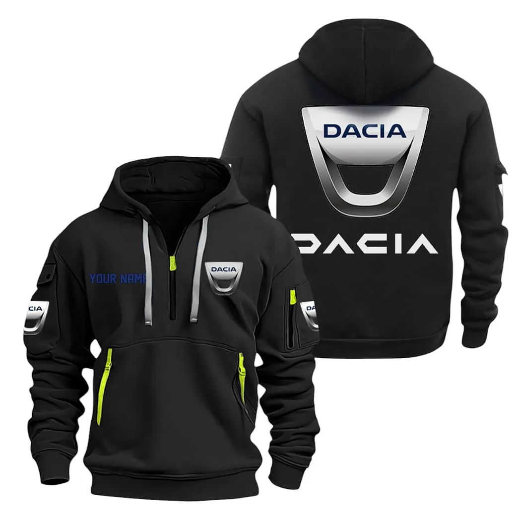 Duraforce Motors Hoodie Half Zipper, Game Time Hoodie CAR200 - Black - Image 2