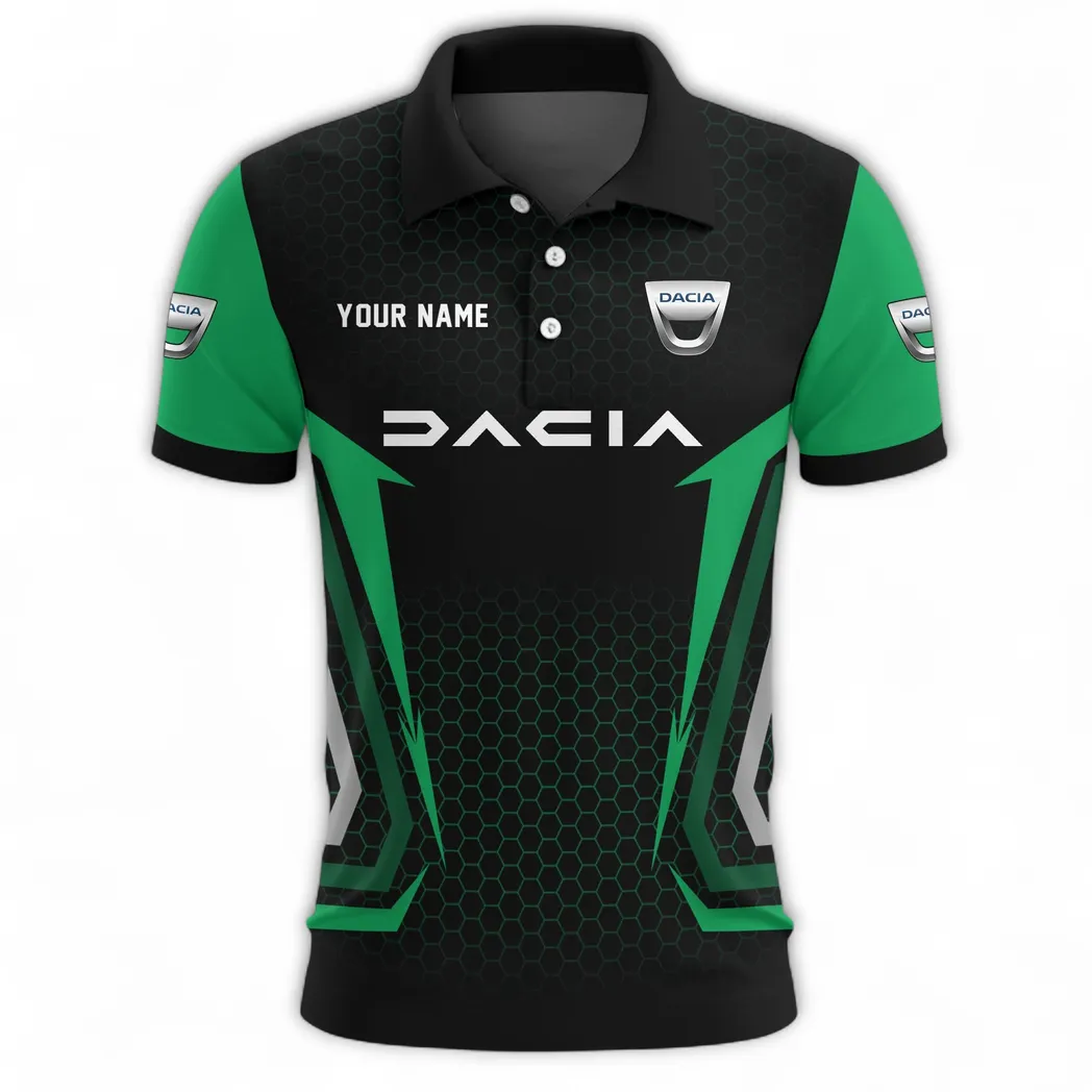 Duraforce Motors Polo Shirt, Casual Street Button Shirt CAR526 - Green - Image 2