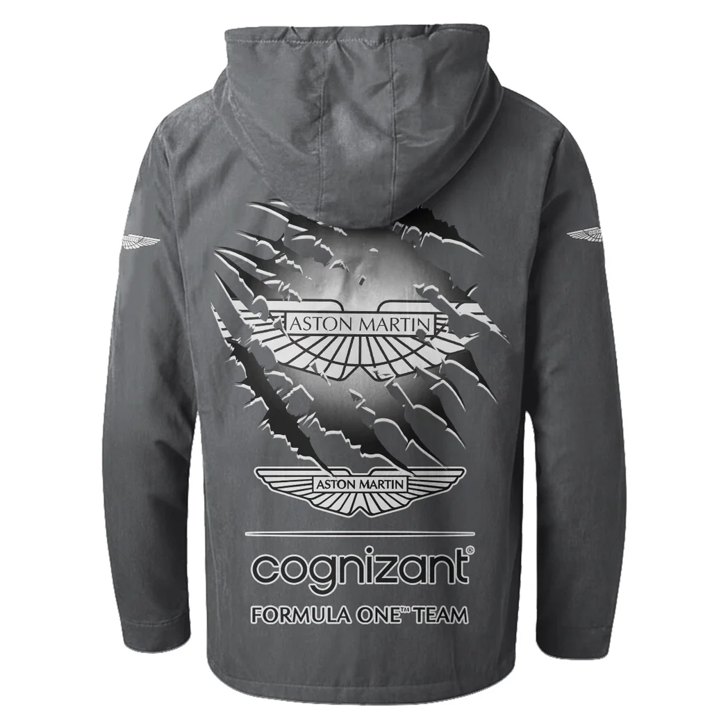 Dynamic Driving Machine Flannel Hoodie, Garage Life Hooded Flannel HVN1327AM - Gray - Image 4