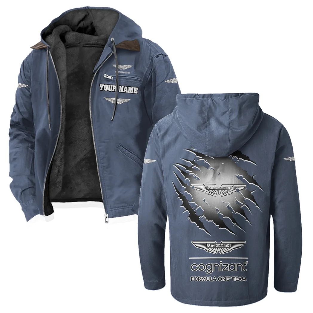 Dynamic Driving Machine Flannel Hoodie, Garage Life Hooded Flannel HVN1327AM - Navy Blue - Image 2