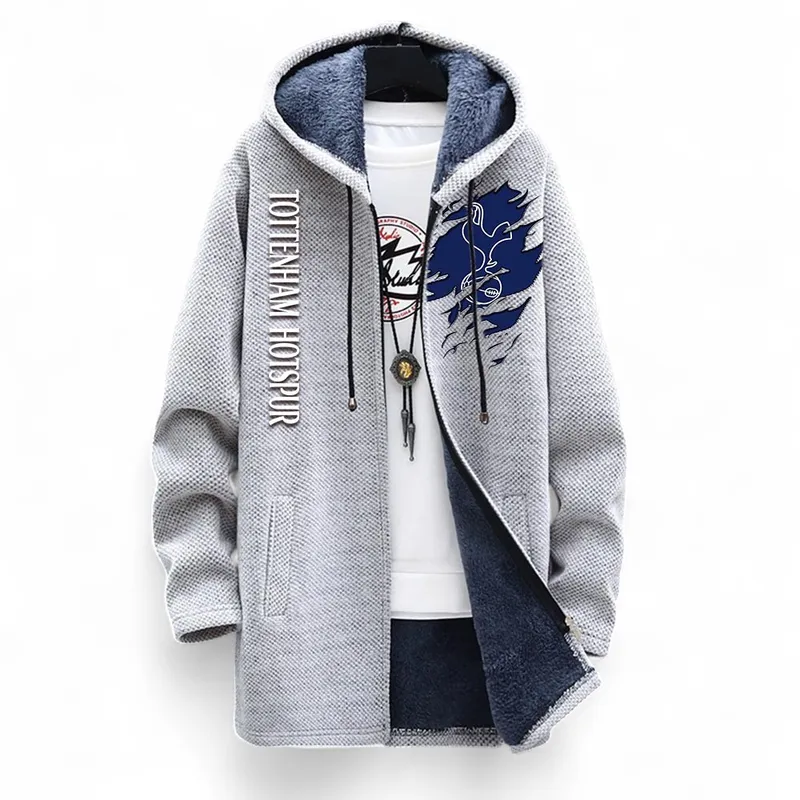 Eastern Blue Fans Fleece Windbreaker Jacket, Stylish Fleece Windbreaker EPL127 - White - Image 2