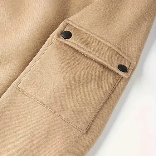 Economy Car Hoodie Half Zipper, Game Day Half-Zip Hoodie CAR052 -Khaki - Image 5