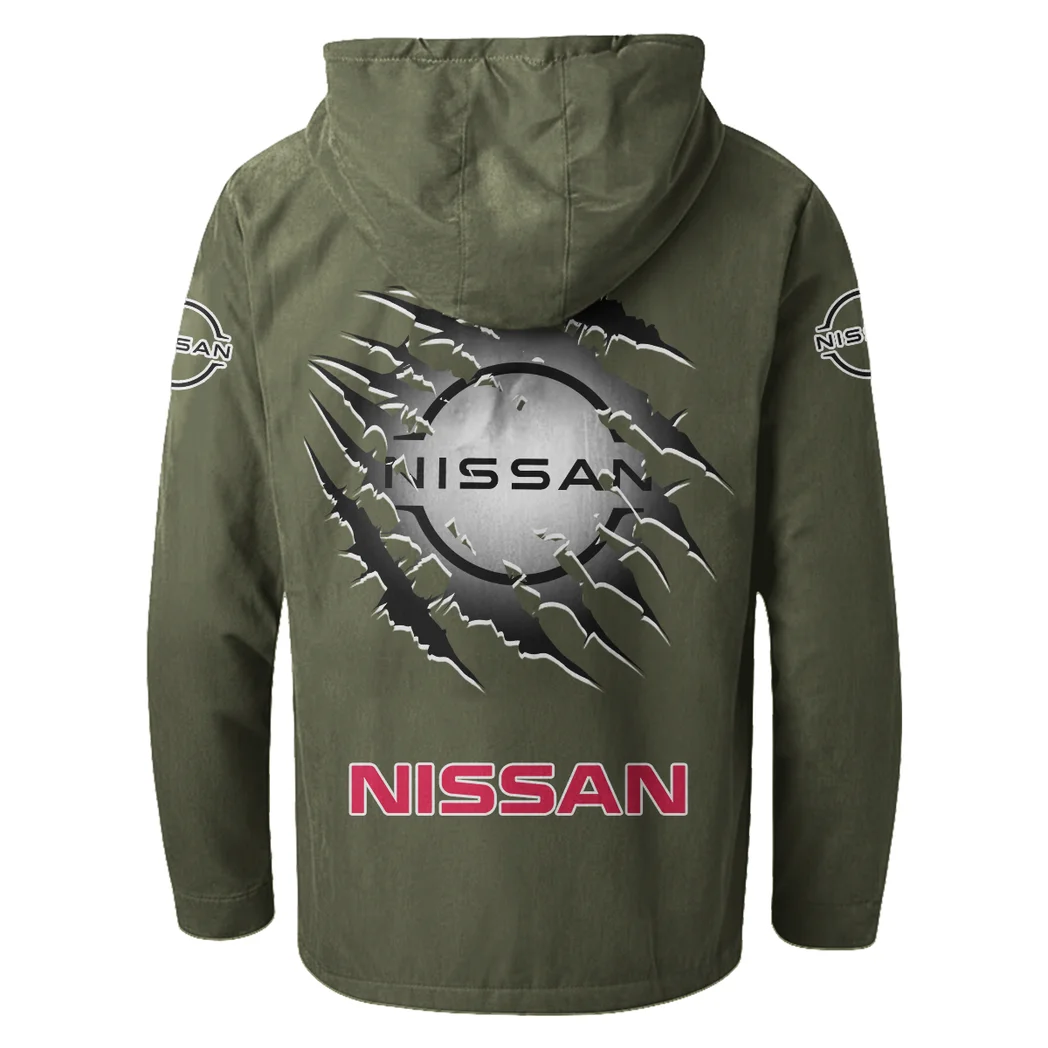 Electric Vehicle Flannel Hoodie, Ride-Inspired Streetwear HVN1327NI - Green - Image 4