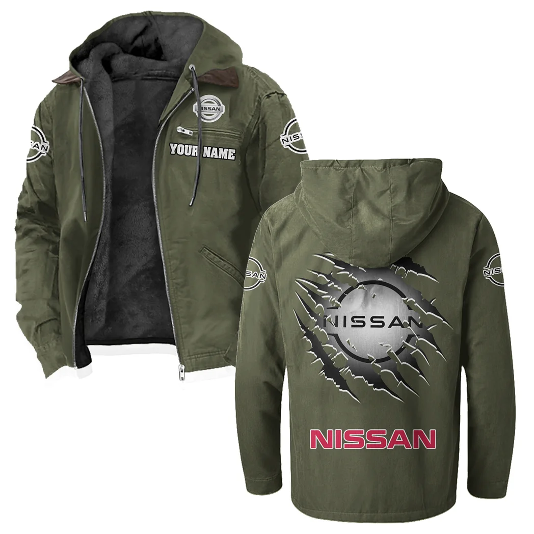 Electric Vehicle Flannel Hoodie, Ride-Inspired Streetwear HVN1327NI - Green - Image 2