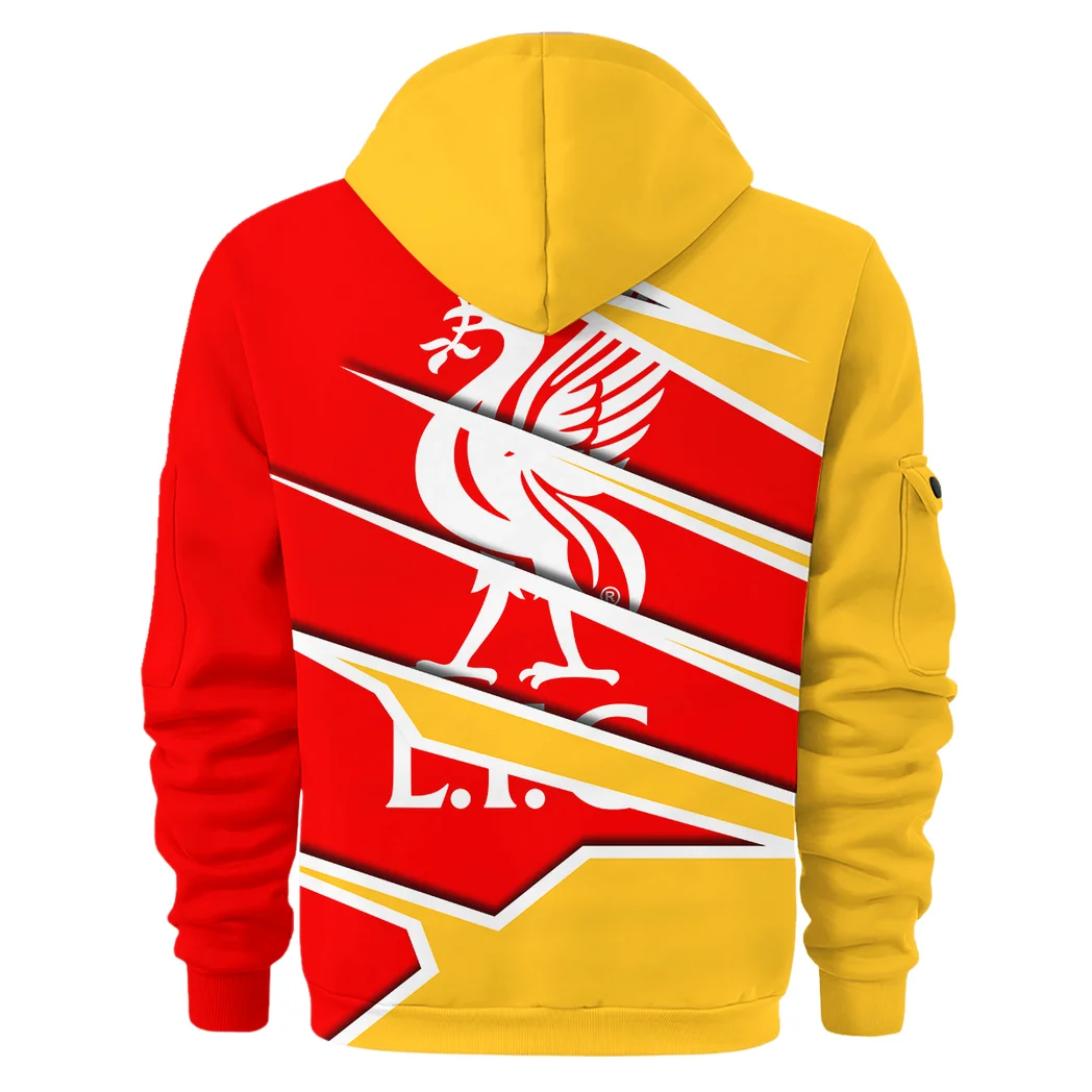 English Red Faithful Hoodie Half Zip 3D, Everyday Comfort Half-Zip Hoodie HVN1316LI - Image 3