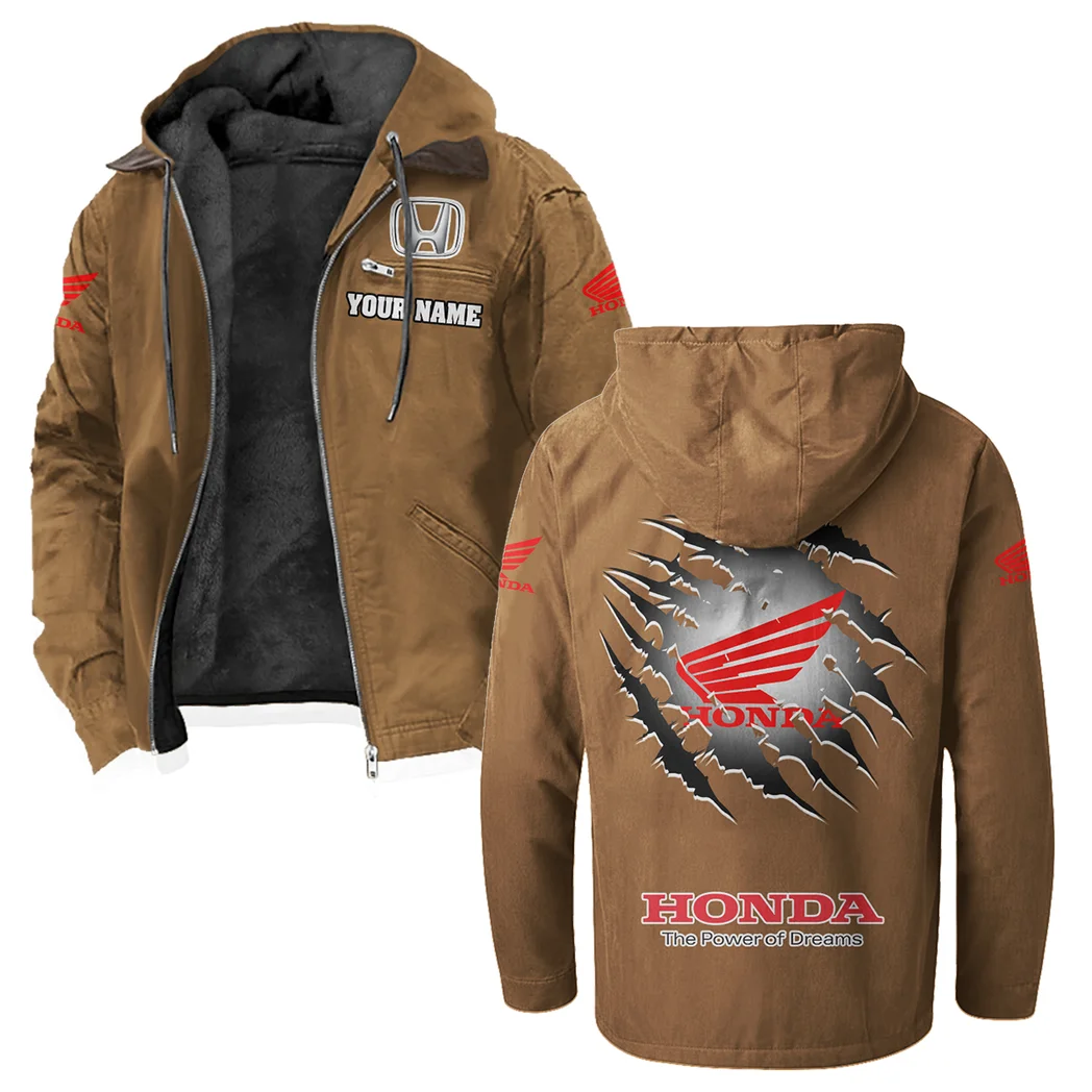 Family Car Flannel Hoodie, Rugged Rider Flannel HVN1327HO - Camel - Image 2