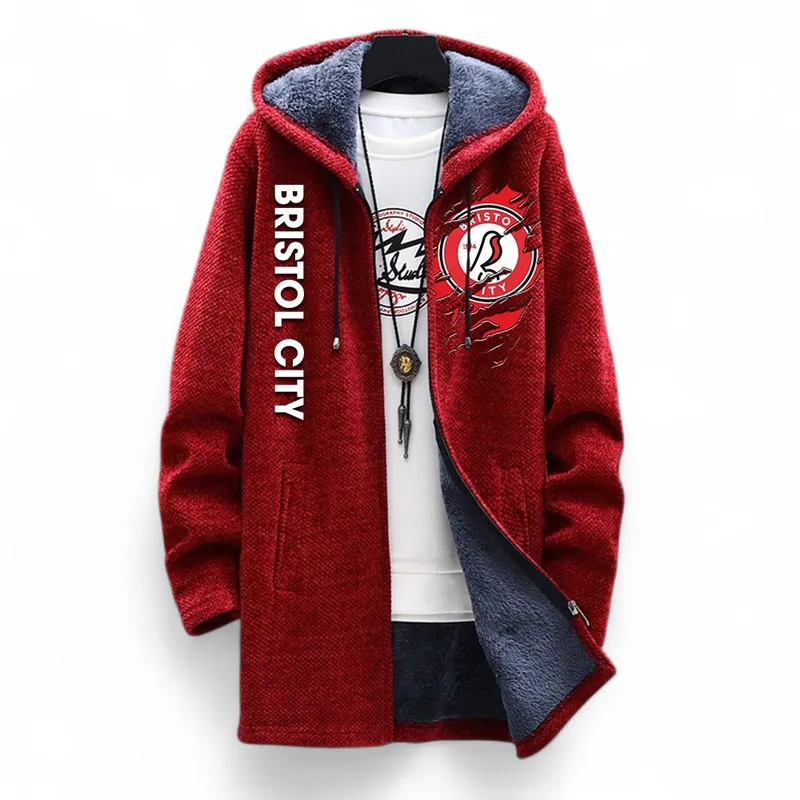 Fan Culture Life Fleece Windbreaker Jacket, Stadium Night Windbreaker EPL127 - Red - Image 2