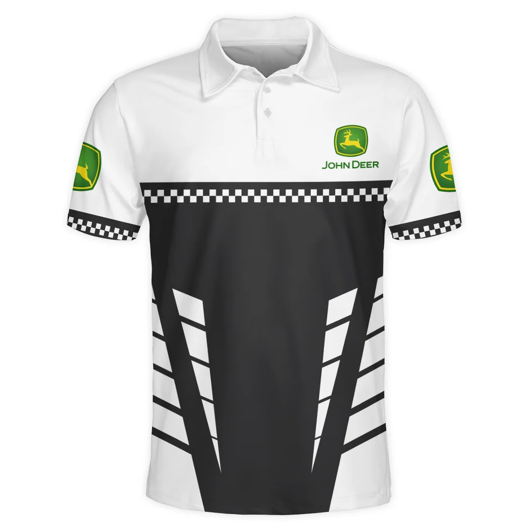 Farm Work Machine Polo Shirt Exclusive Logo, Sporty Urban Button Shirt HVN1385JD - Image 3