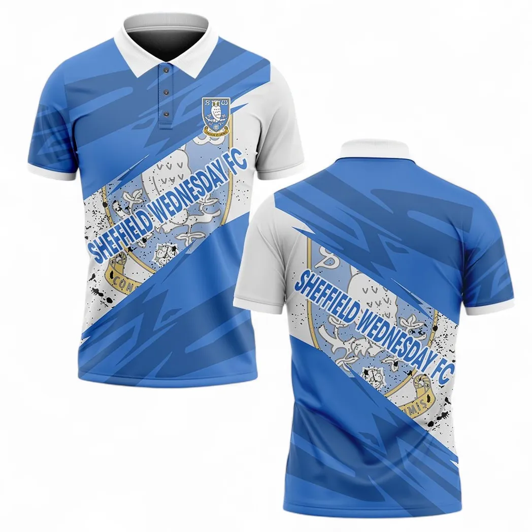Football Club Polo Shirt, Full Print Design Button Shirt For Fan Sport EPL210