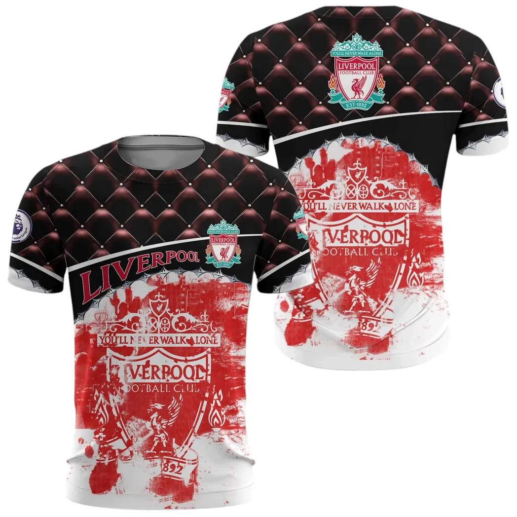 Football Club T-Shirt, Bold All Over Print Fan Tee For Game Day SPO131