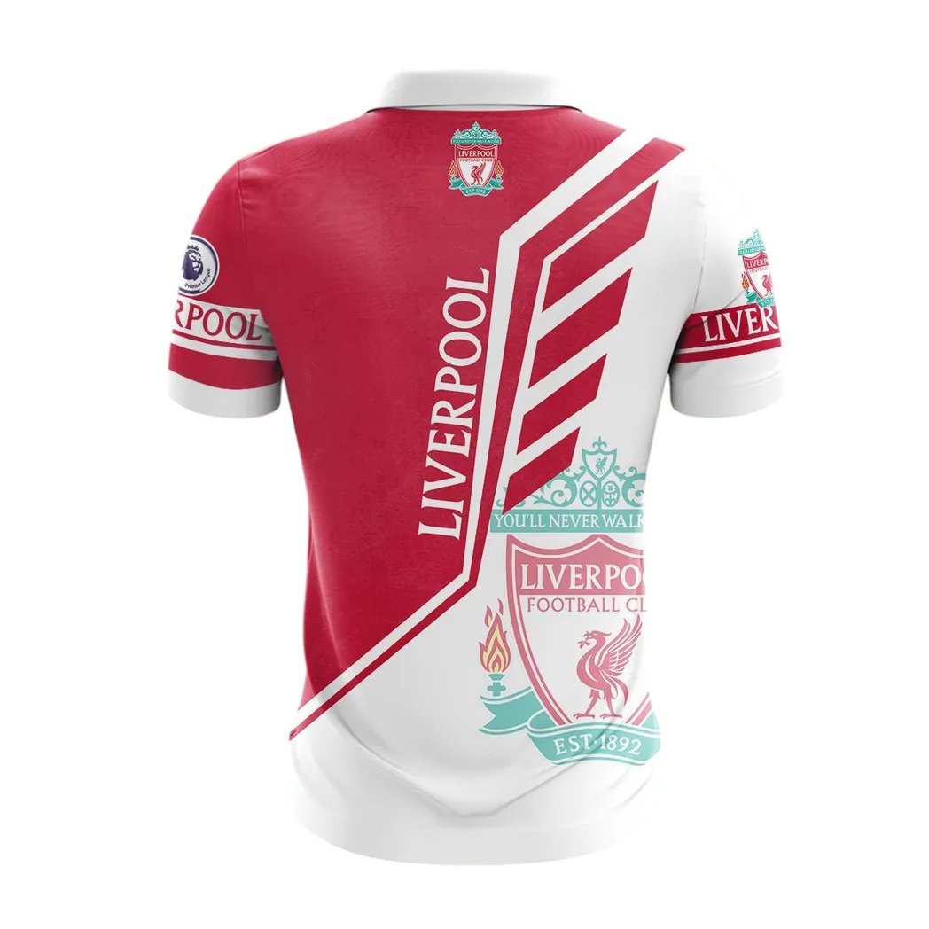 Football Club Zipper Polo Shirt, Athletic Fan Polo With Modern Style DEPL63 - Image 2