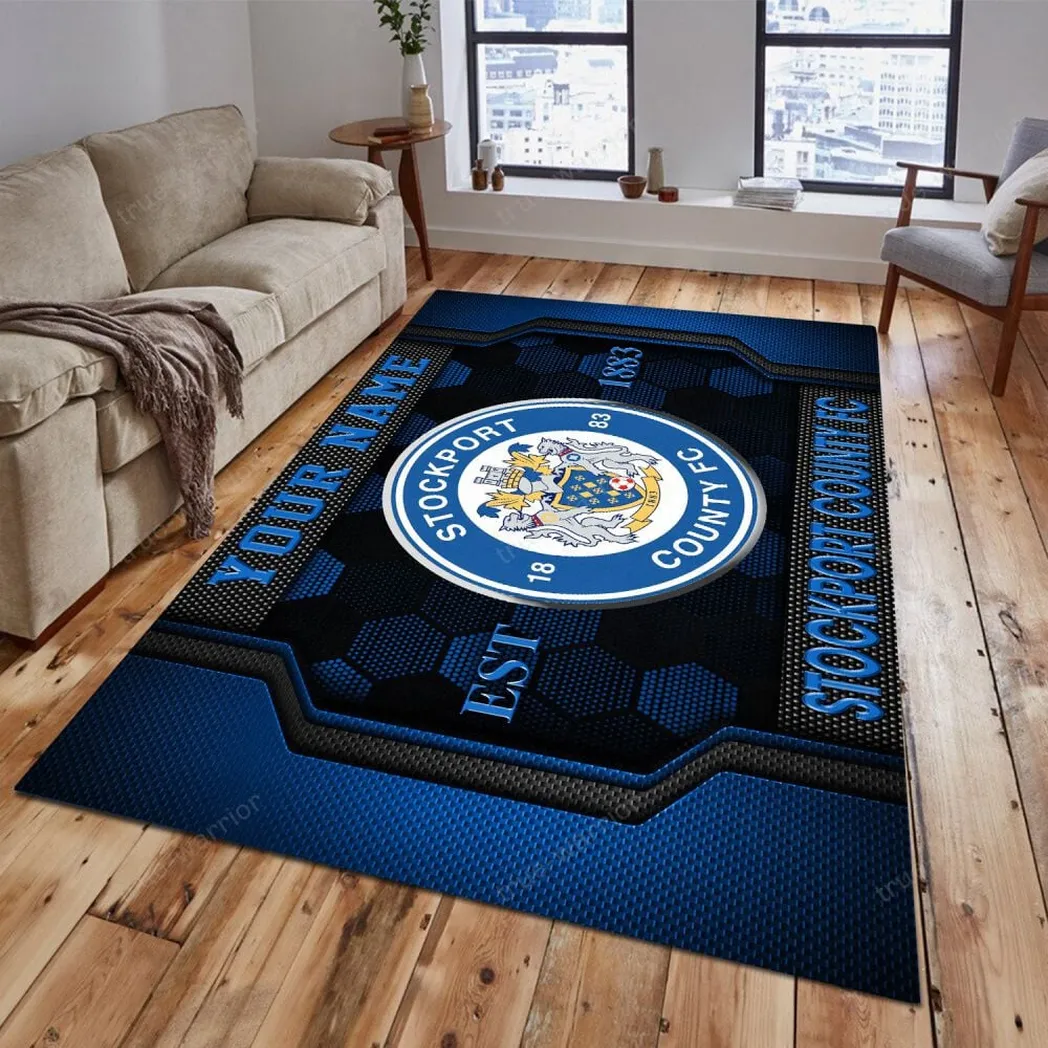 Football Clubs Fan Rug, Supporter Spirit Home Rug For Sport Fans SPO2719