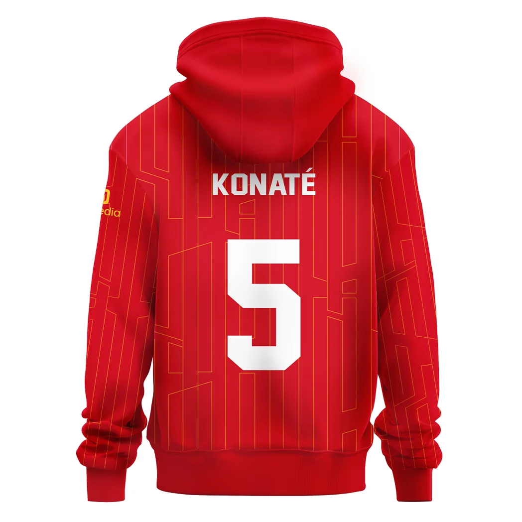 Football Crew Hoodie, Streetwear Casual Look Outfit For Sport Lovers HVN101 - Image 3