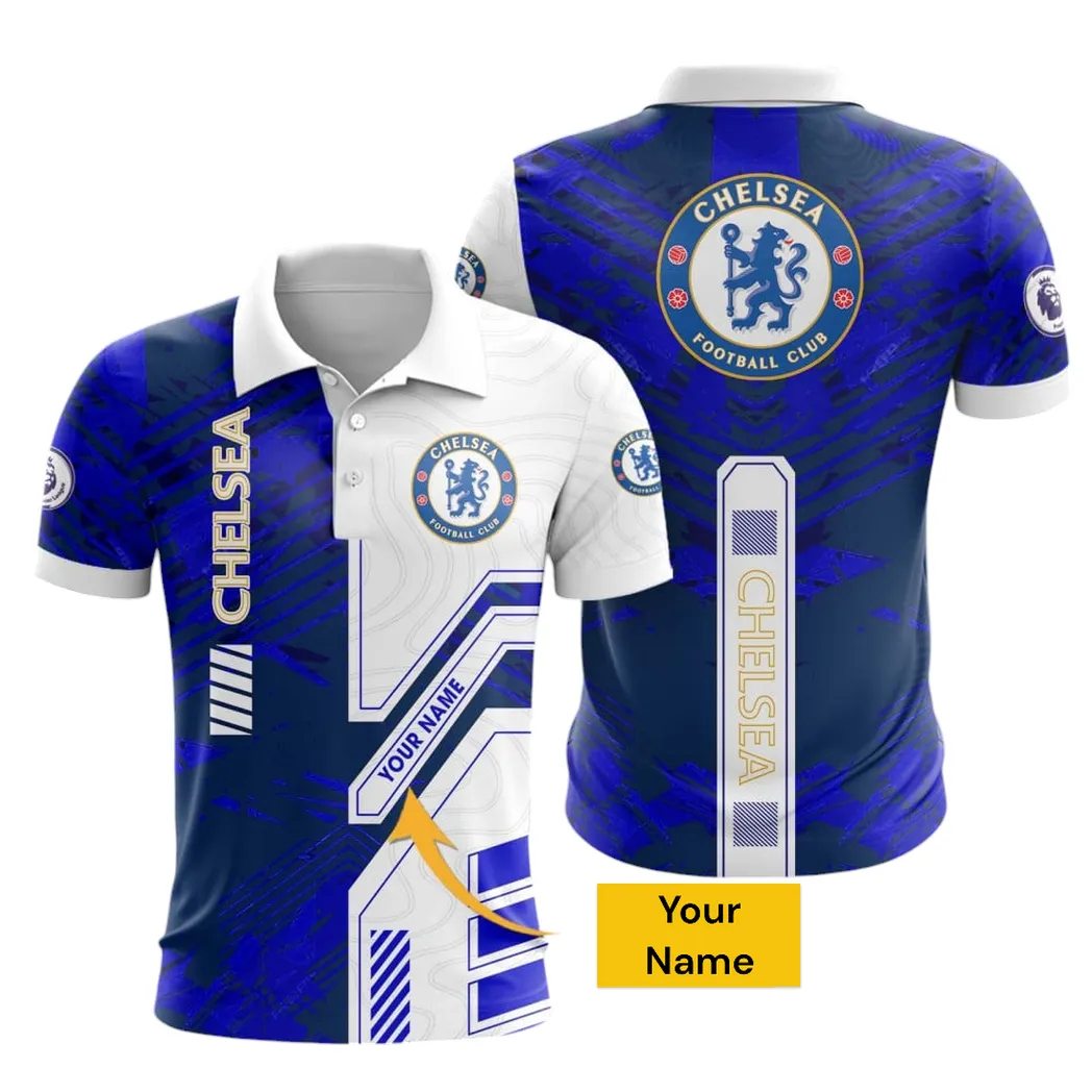 Football Crew Polo Shirt, Full Print Design Button Shirt For Fan Sport SPO231